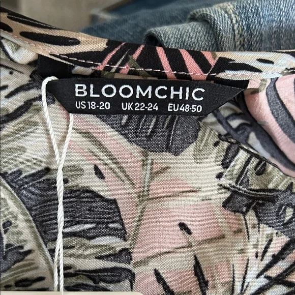 BloomChic Floral Print Dress - Pink and Black - Picture 2 of 7